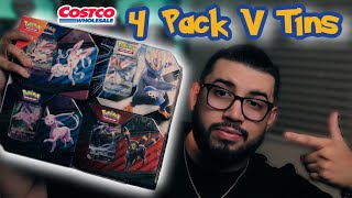 What’s Inside Costco’s Pokémon V Tin Bundle (4 Tins!)