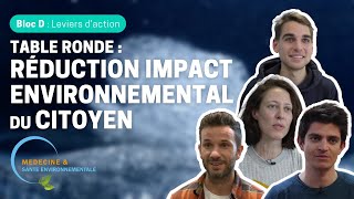 D1- Table ronde : réduction impact environnemental du citoyen [Chouard, Gosset, Grosbois, Vidal]