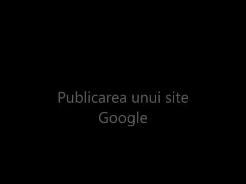 Publicarea unui site Google