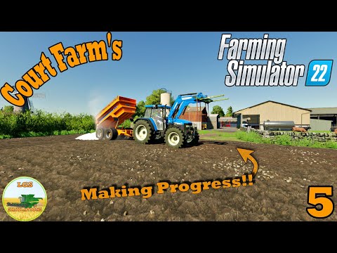 Court Farms | Farming Simulator 22 | Muck Carting & Lime Spreading | FS22 | EP5