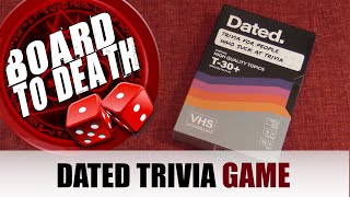 Dated Trivia VHS Box Card Game