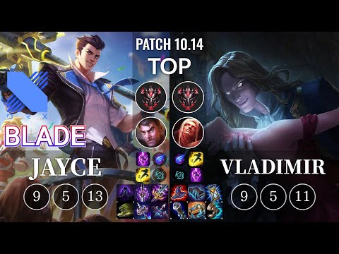 DRX Blade Jayce vs Vladimir Top - KR Patch 10.14