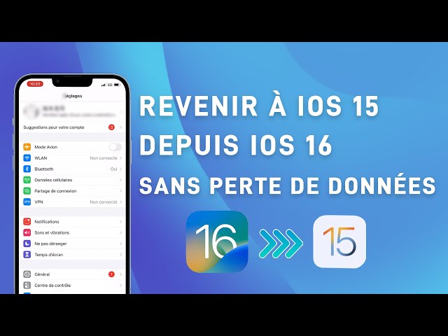 rétrograder iOS