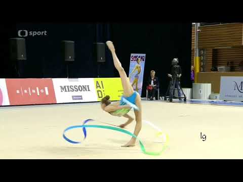 Julia Evchik Ribbon Final Grand Prix Brno 2017
