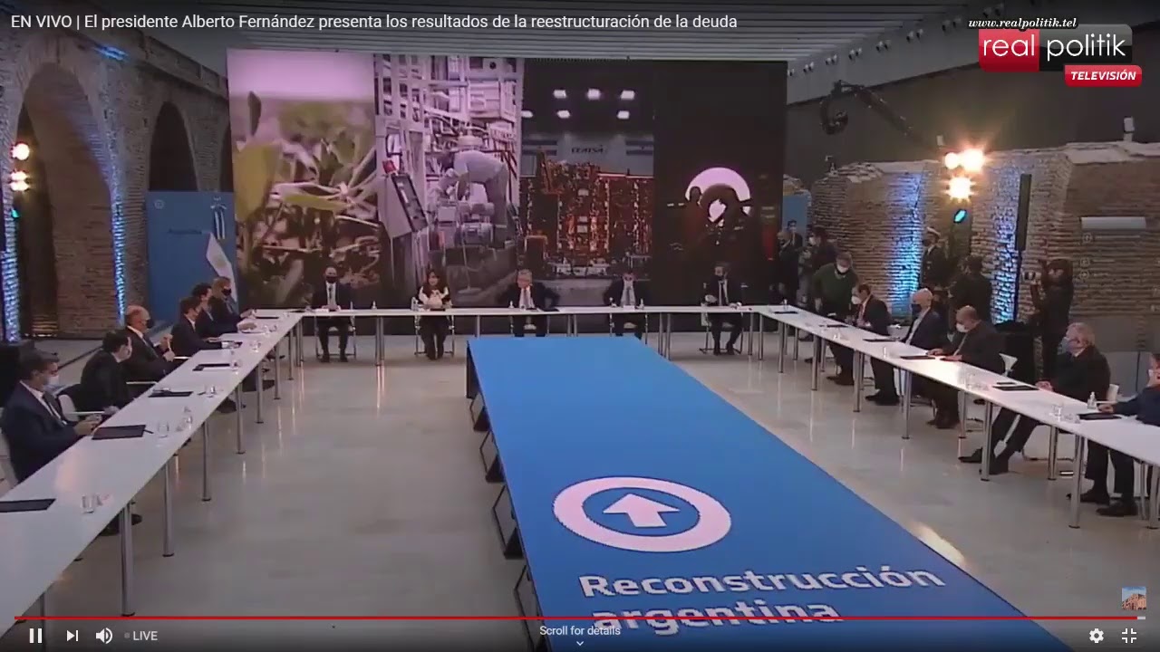 El gobierno anuncia los resultados del canje de deuda