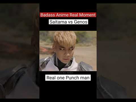 SAITAMA vs GENOS 🔥|| Real One Punch 👊 Man || credit to @reanimefilms || #shorts #shortvideos
