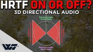 HRTF ON or OFF? 3D Directional Audio for gunshots 