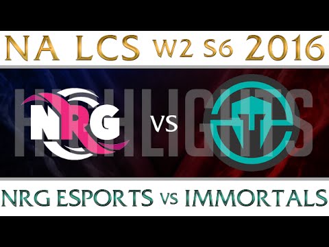 NRG vs Immortals Highlights NA LCS Week 2 Day 2 Spring 2016 S6 NRG Esports vs IMT