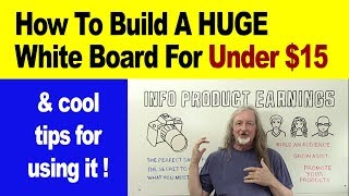 How To Make A Huge White Board (dry erase board) For Under $15