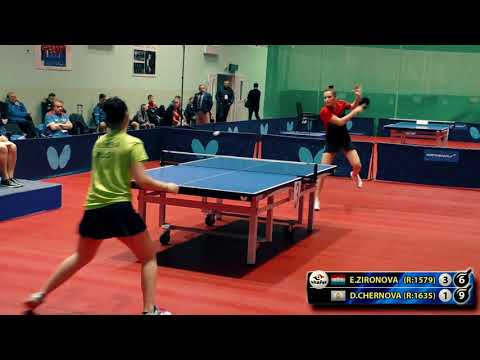 2.ZIRONOVA - CHERNOVA RUSSIAN Championship table tennis настольный теннис
