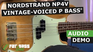 Video thumbnail for Nordstrand NP4V Precision Bass® Pickup Set Demo by Fat Bass Tone