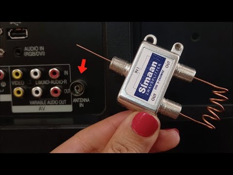 Forget about all the antennas! We turn a simple splitter into a powerful TV antenna 📺🔥