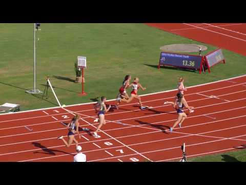 100m prepone [Ž], 2 skupine, Ivana Lončarek na 2. mjestu - Ekipno prvenstvo Europe 2019