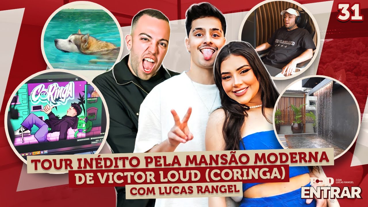 POD ENTRAR - Tour inédito pela mansão moderna de Victor Loud (Coringa) com Lucas Rangel