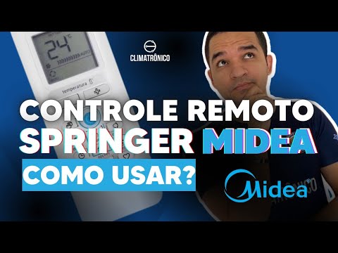Vídeo: Controle remoto Springer Midea: Como usar em 7 passos