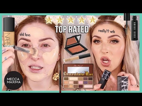 Testing TOP RATED Makeup 🤔 Full Face of Mecca Brands! 👀