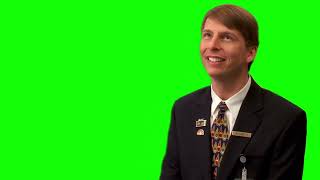 Kenneth Parcell smiling — 30 Rock green screen