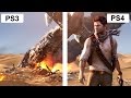 Uncharted Remaster - Drakes Fortune - Cut Scene Graphics Comparison PS3 VS PS4 [60FPS]