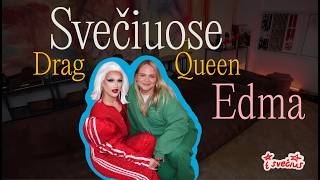 DRAG QUEEN EDMA | Apie ką nejuokautų ir kas erzina? | DRAG PASAULIS | Į SVEČIUS || Laisvės TV X