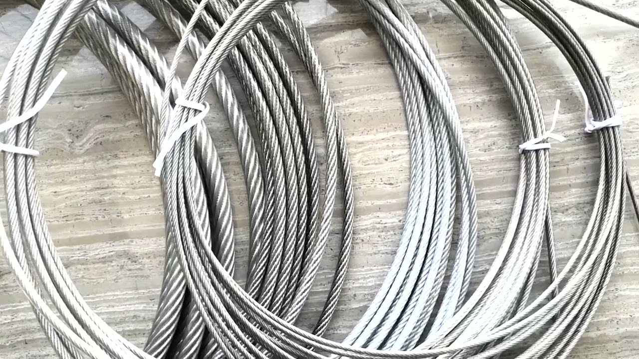 2 0mm 8 5mm PVC Bright Plastic Coated Steel Wire Rope
