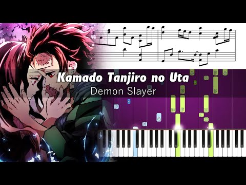 Demon Slayer - Kamado Tanjiro no Uta - Piano Tutorial with Sheet Music