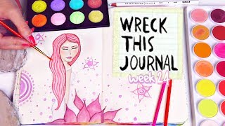 WRECK THIS JOURNAL 24 : IRIDESCENT WATERCOLOR PAINT // SoCraftastic