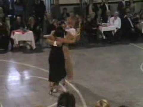  Andres Laza Moreno  and  Samantha Dispari  are  dancing  to  the  tango  "  Mandria  "