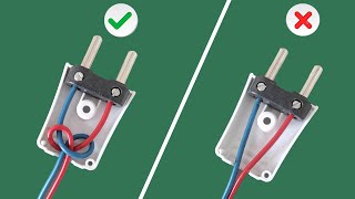 2 pin plug connection | how to wire a 2 pin plug | proper connection
