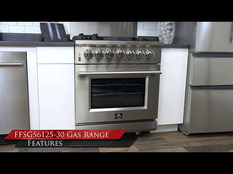 Forno Massimo Cuisinière à double combustible de 30 pouces (FFSGS6125-30)