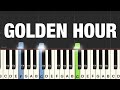JVKE Golden Hour Piano Tutorial Medium