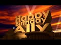 Happy Birthday Ally