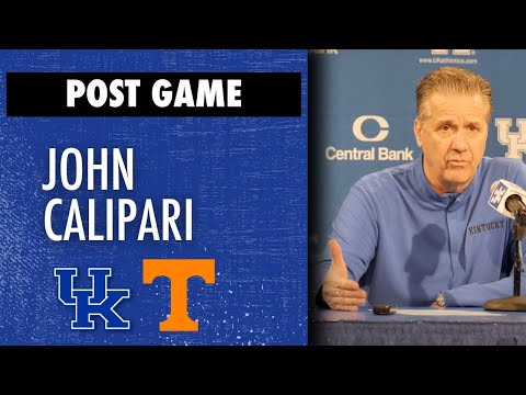 John Calipari press conference after Kentucky sweeps Tennessee with a win in Rupp Arena