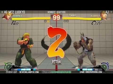 SGUM#001 USF4 - AG MCZ LuckyD(Ken) Vs. AJ(Cody)