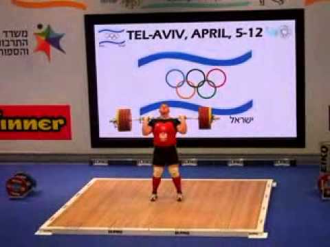 KLICKI Krzysztof .POL . +105 kg Category Men. Group B .211kg Clean&Jerk 12/04/14