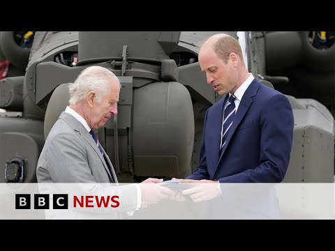 查爾斯國王將「重要軍銜」移交給威廉王子 (King Charles hands over military role to William | BBC News)