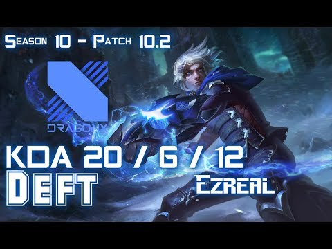 DRX Deft EZREAL vs MISS FORTUNE ADC - Patch 10.2 KR Ranked