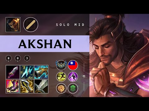Akshan Mid vs Ahri - TW Challenger Patch 25.22