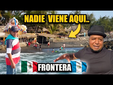 The beach that no one visits in Mexico on the border with Guatemala