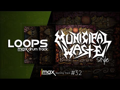 Crossover Thrash Drum Track / Municipal Waste Style / 110 bpm