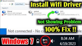 wireless network connection not showing in windows 7 || computer me wifi driver kaise install kare