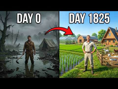 5 years with $0 in a SWAMP - FULL MOVIE!!