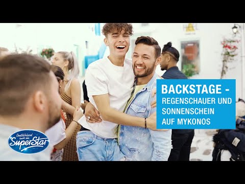 Video Thumbnail: Backstage - Mykonos zwischen Regen und Sonne | DSDS 2021