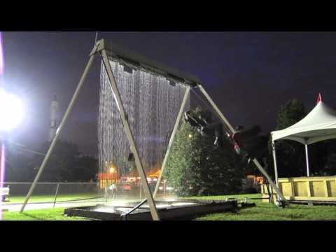 Funny travel videos - Waterfall Swing - World Maker Faire 2011