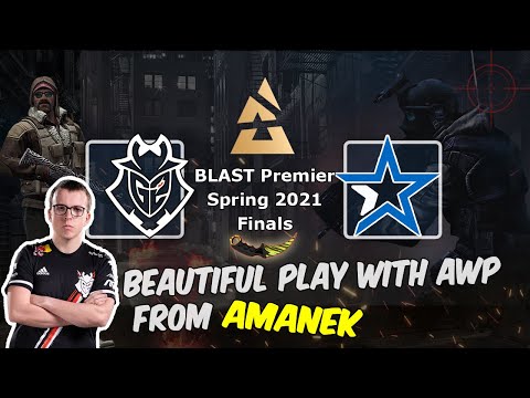 G2 vs Complexity: Beautiful play with AWP from AmaNEk in the final round, BLAST Premier Spring Final