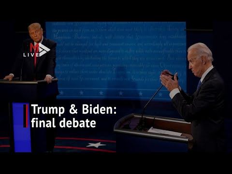 'I'm the least racist person in this room' Trump &amp; Biden face off in final debate