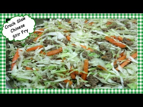 How to Make Crack Slaw Chinese Stir Fry ~ Healthy Low Carb Recipe Video