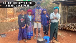 Villagers React to Seeing a Black Man