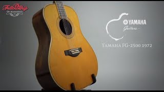Video thumbnail for TFOA review - Yamaha FG-2500 1973 by The Fellowship of Acoustics