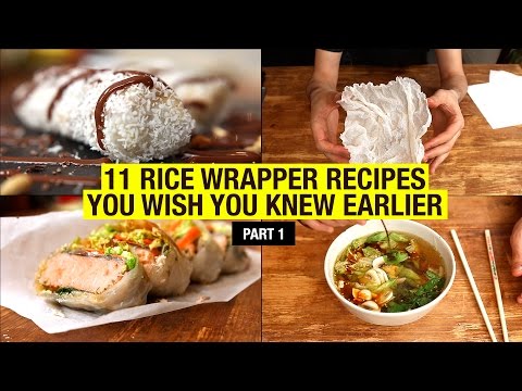 11 Recipes Using Rice Paper WAY BEYOND Spring Rolls (part 1)