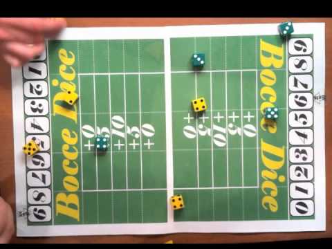 Bocce Dice Gameplay video - 2 on 2 gameplay